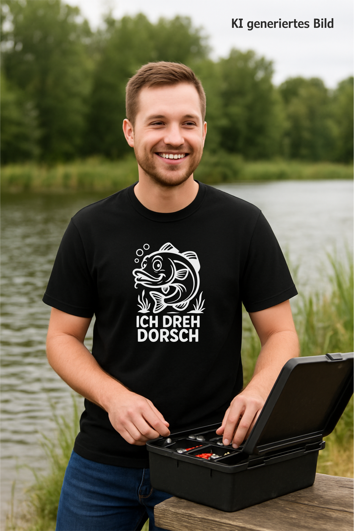 Angler Shirt "Ich dreh Dorsch"