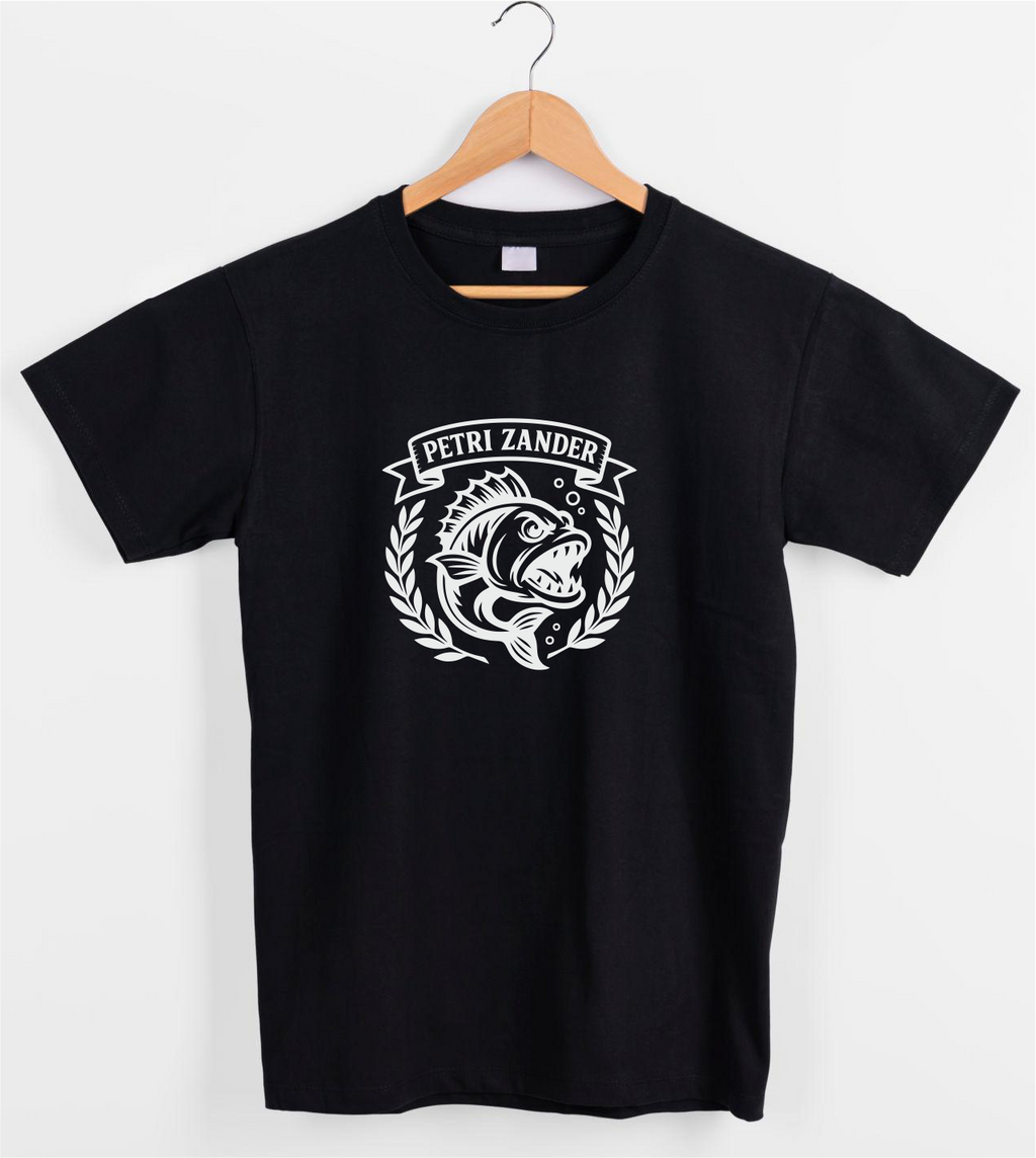 Angler T-Shirt „Petri Zander“ – Zander Shirt für Raubfisch-Angler & Profis