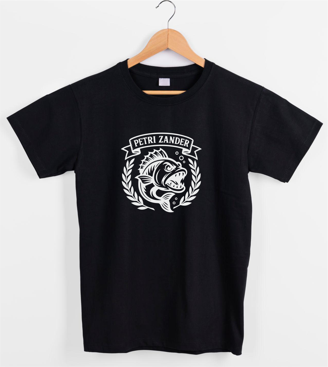 Angler T-Shirt „Petri Zander“ – Zander Shirt für Raubfisch-Angler & Profis