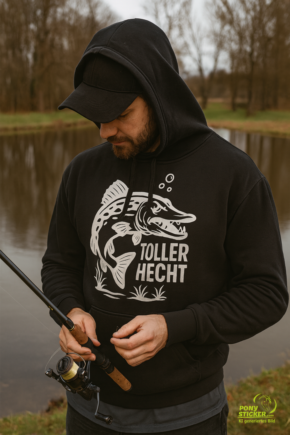 Angler Hoodie "Toller Hecht"